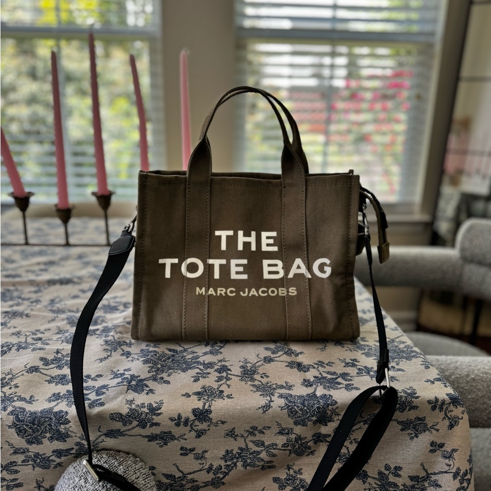 Marc Jacobs Olive Green Tote Bag medium